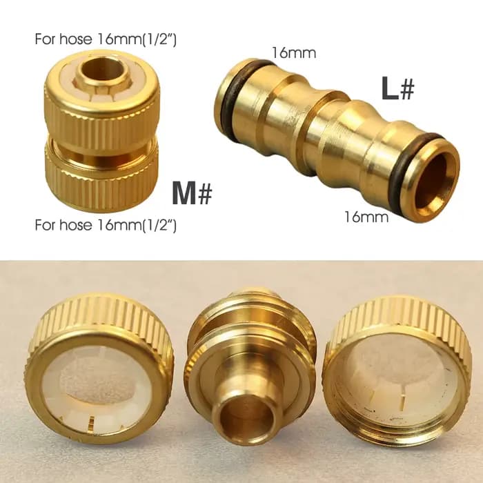 Connecteur rapide de robinet en laiton 1/2 ''3/4'' 1 '', adaptateur de couplage de tuyau en cuivre 1