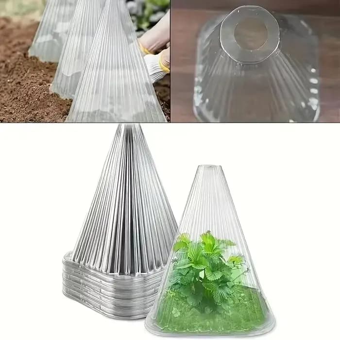Grands couvertures réutilisables pour plantes, 20 pièces, protège les plantes des oiseaux, du gel, des escargots, Etc., fournitures de jardin transparentes et durables
