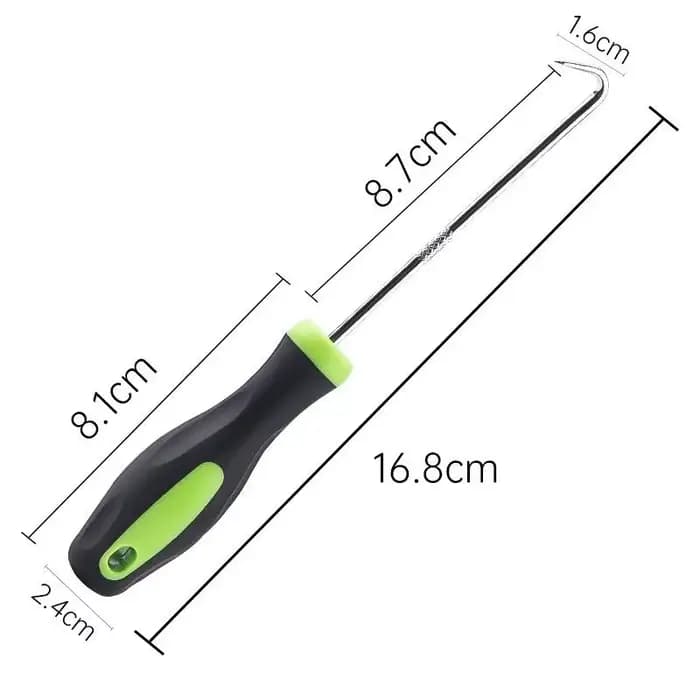 Outil de jardinage portable en métal robuste en forme de U pour le désherbage et l'élimination du sol