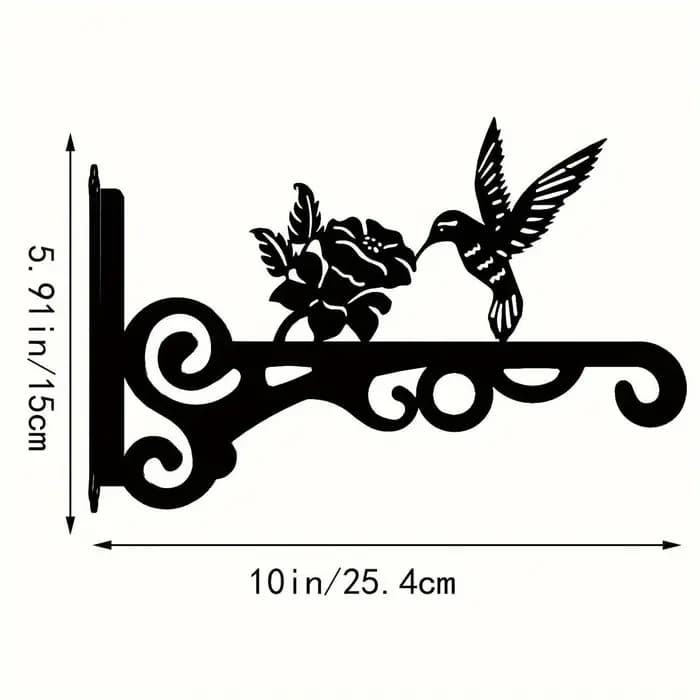 Cintre pour plantes en métal noir