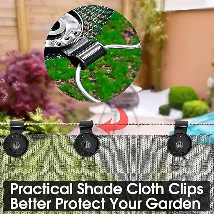 Clip de fixation pour filet pare-soleil, 10 à 100 pièces, Clip de fixation pour serre, tissu, pince