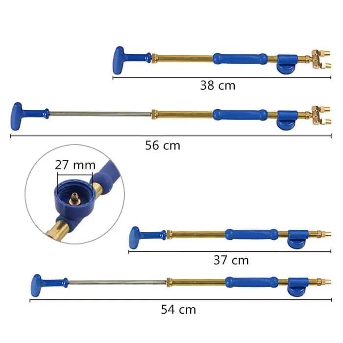 Tête d'arrosage à pulvérisation manuelle pour jardin, Interface de buse en option, pistolet en laito