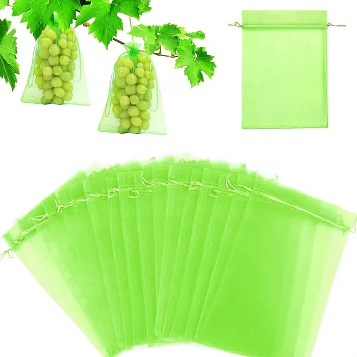 Sacs de Protection des raisins avec cordon de serrage, 100/50/20 pièces, sac en maille de Protection