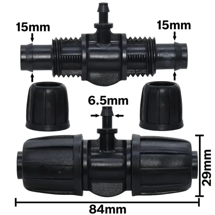 KESLA-Connecteur de tuyau en T avec verrouillage fileté, adaptateur d'eau d'irrigation de jardin ver