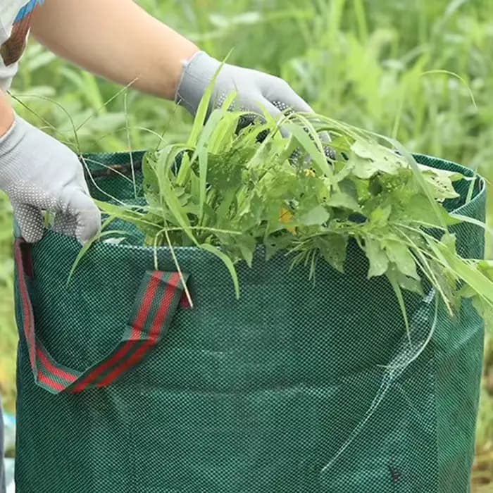 Sac à déchets de jardin de grande capacité, sac à cuir chevelu étanche réutilisable, poubelle à mauv