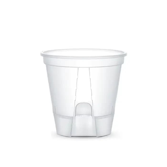 Pot de fleurs Transparent auto-arrosage avec réservoir, jardinière d'intérieur pour plantes, Pot d'o