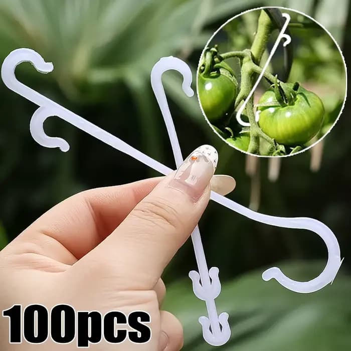Crochets en forme de J réutilisables pour plantes végétales, support de tomate, treillis de fruits,