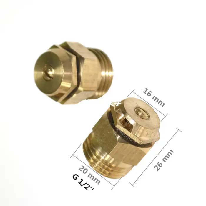 5 pièces en laiton 180 ° Buse de réfraction 1/2 ", pulvérisateur d'arrosage à filetage mâle, pour