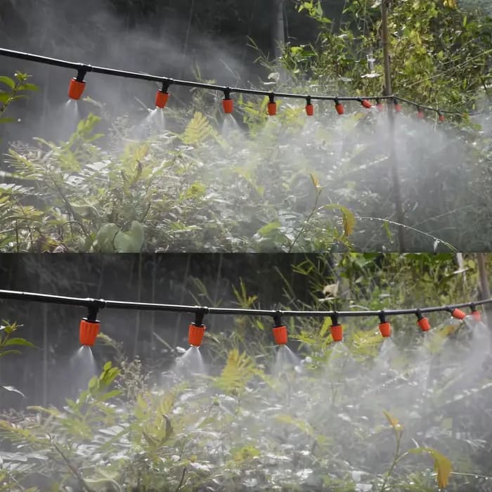 KESLA 25 pièces buse de brumisation en plastique réglable d'irrigation goutte à goutte 4/7mm connect