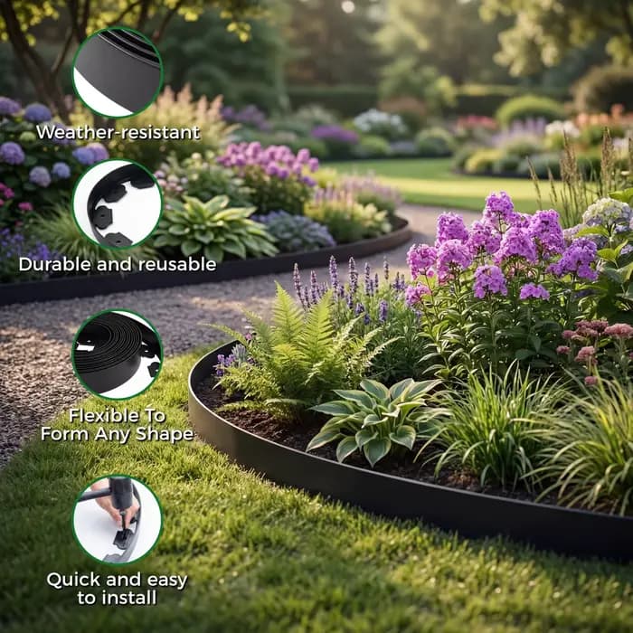 Bande de bordure de jardin de 10 m
