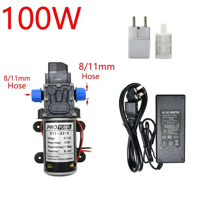 Micro pompe à eau à membrane DC 12V 60W 80W 100W