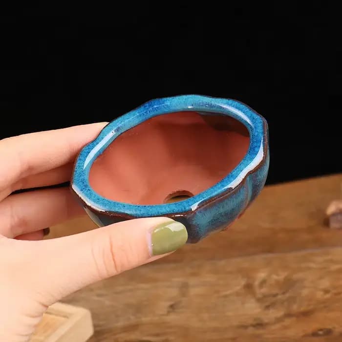 Pots à Bonsaï de Style Chinois en Grès Respirant