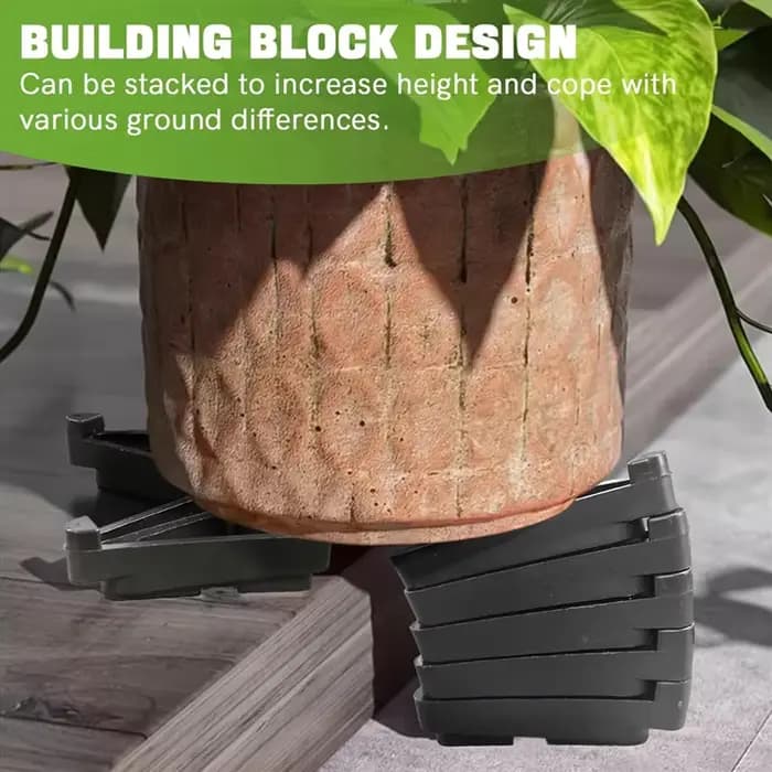 AT19-pour jardinières extérieures pour pieds de Pot de jardin 24 pièces supports invisibles respiran