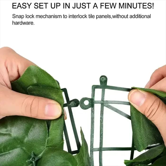 Panneaux de clôture à feuilles vertes artificielles 1M/3M, Faux écran de clôture de confidentialité