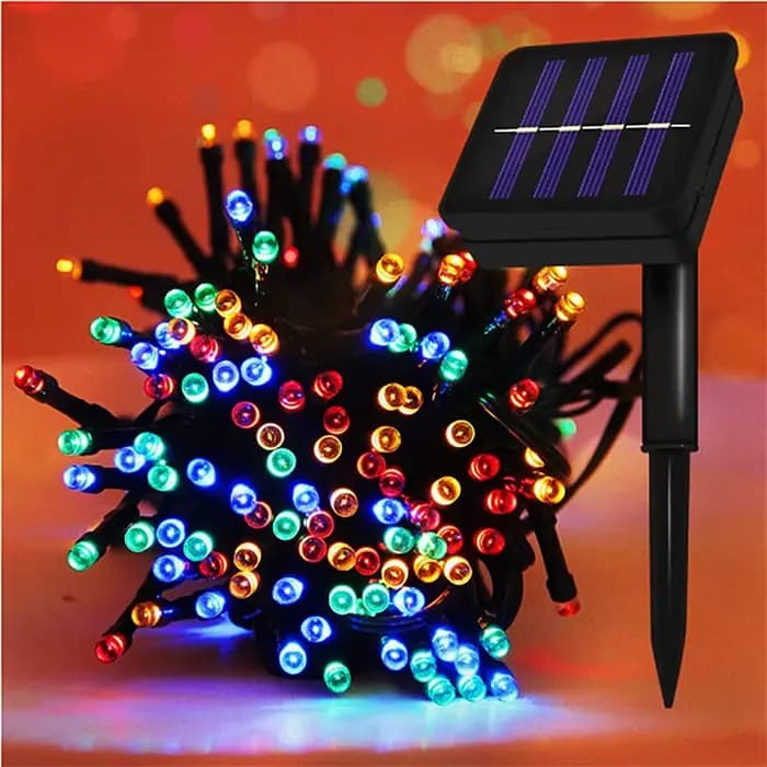 Guirlande solaire féerique LED étanche pour l'extérieur, 5M/12M/22M, lampadaire, feston, fête de noë