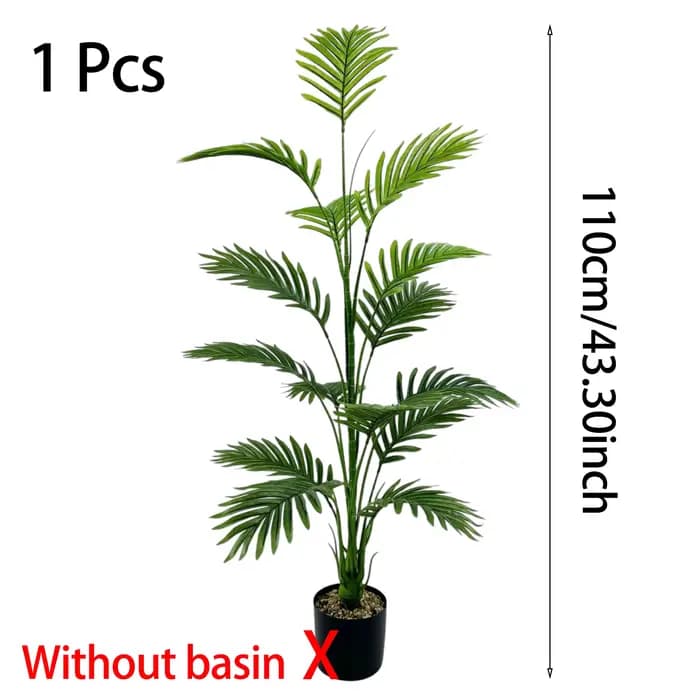 Grande plante de palmier artificielle 15 feuilles - Choix parfait pour la décoration de la maison et