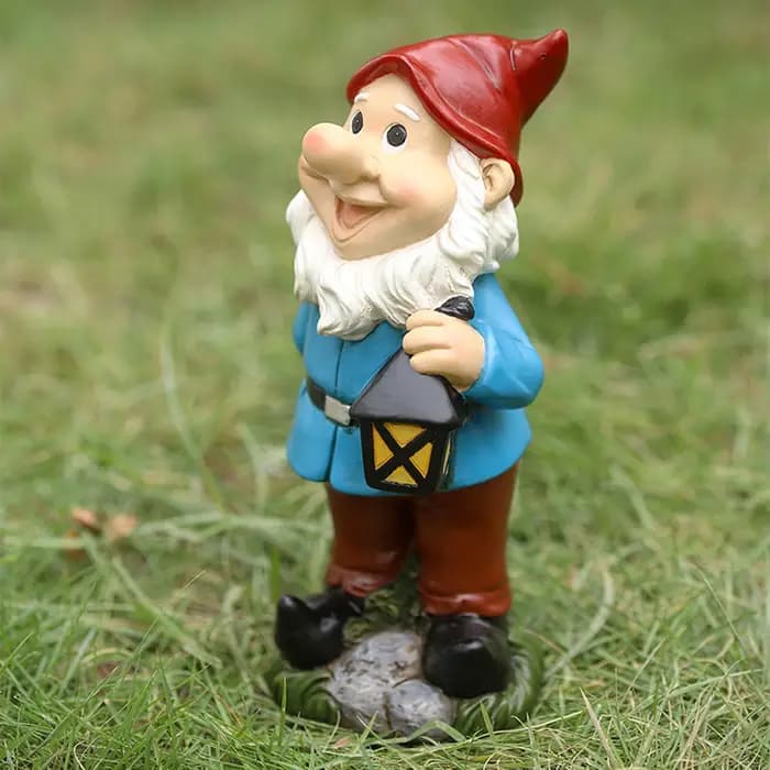 Statue de Gnome de jardin en résine drôle, Figurines de nains coquins de dessin animé, petites Sculp