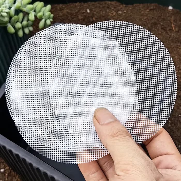 20 pièces bonsaï outil Pot maille feuille trou Pot de fleurs bas filet antiparasitaire prévenir la p