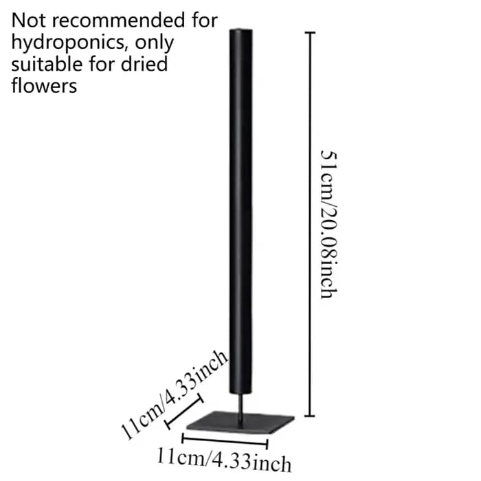 Vases à fleurs séchées en métal