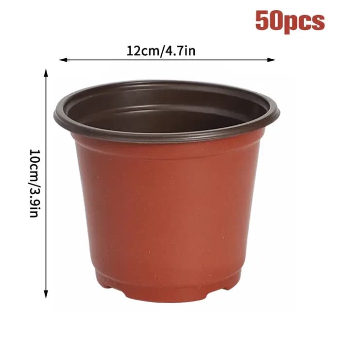 Pot de fleurs en plastique pour culture de plantes succulentes