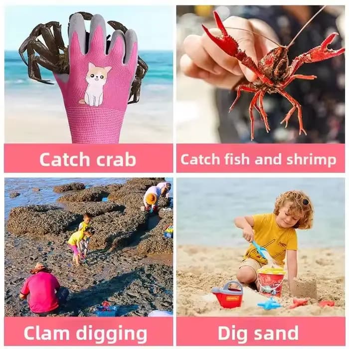 Gants de travail de jardin imperméables et durables pour enfants