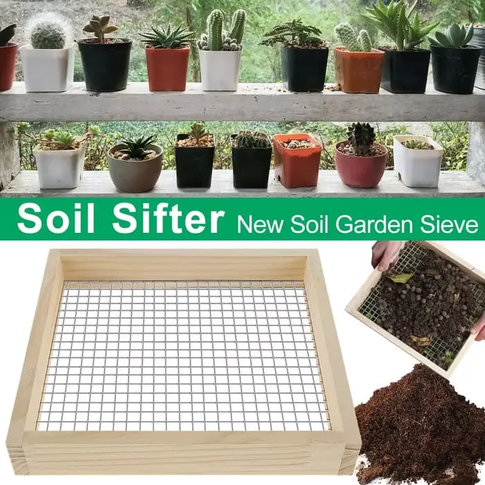 Tamis de sol de jardin portatif