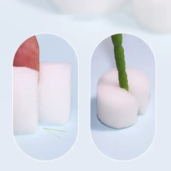 Éponge blanche pour paniers hydroponiques, 50 pièces, pour plantation de légumes de jardin, Pots de