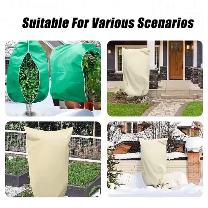 Housse de protection hivernale pour plantes, arbres et arbustes, couverture anti-gel pour plantes d'