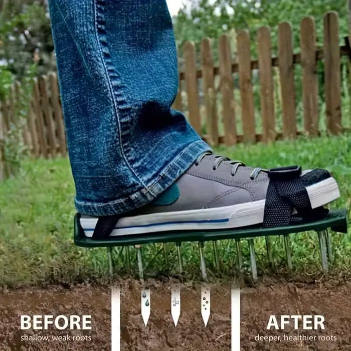 Chaussures à ongles de Ventilation de jardinage de pelouse
