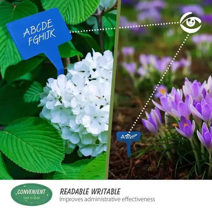 Jardinage 31x9x4.5cm en plastique en forme de T étanche Durable plante étiquette plantes vertes cultures quantité titre Logo marque signe catégorie