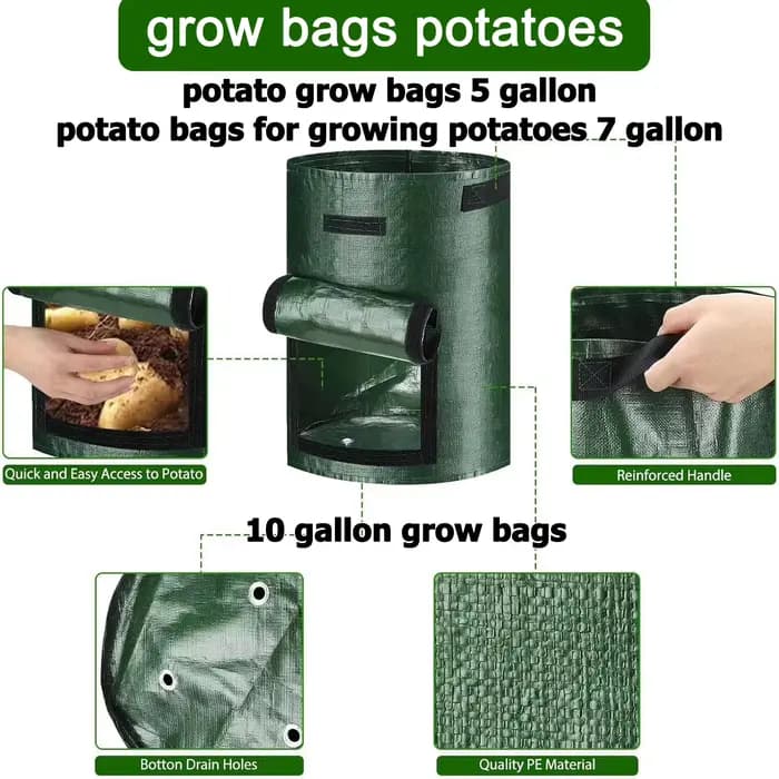Sacs de culture pour pommes de terre 5/7/10 gallons