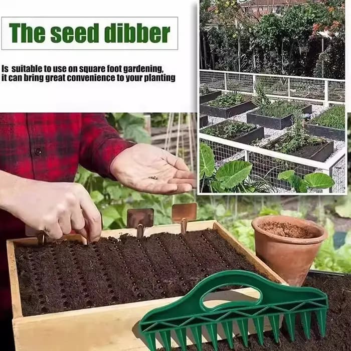 Semoir manuel portable pour semis de jardinage