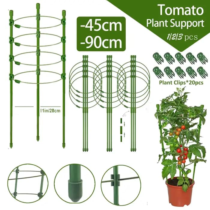 Cage à tomates réglable de 90cm, 36 pouces, Support pour plantes, treillis de concombre pour plantes