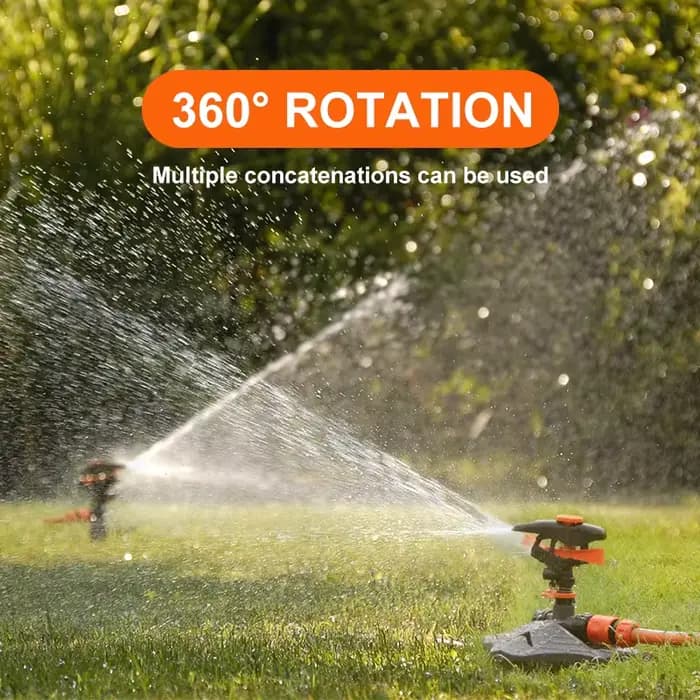 Arroseurs de pelouse d'arrosage de jardin automatique 360 ° Système d'arrosage par irrigation rota