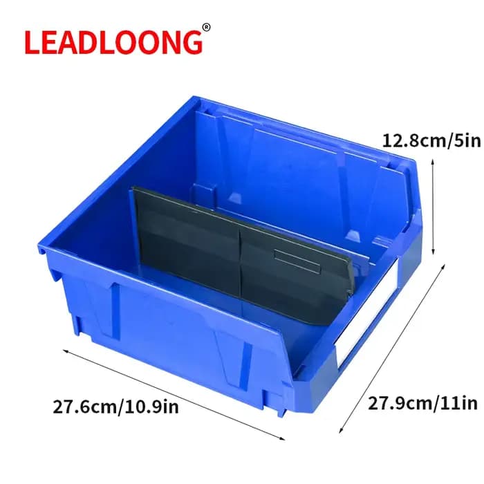 LEADLOONG V4 bac de rangement d'outils 6 pièces 11x11x5 pouces/27.6*27.9*12.8 cm boîte