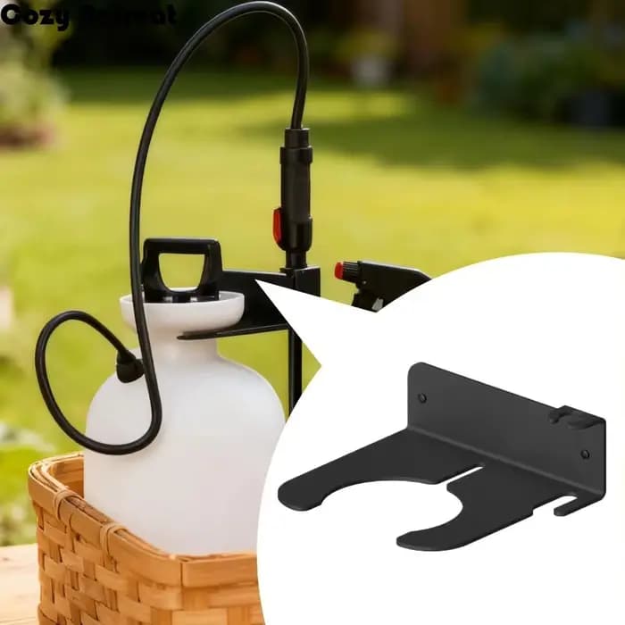 Support mural pour pulvérisateur de jardin, gain de place, résistant à la rouille, étagère de rangement pour outils, robuste, design polyvalent, organiseur d'outils de jardin