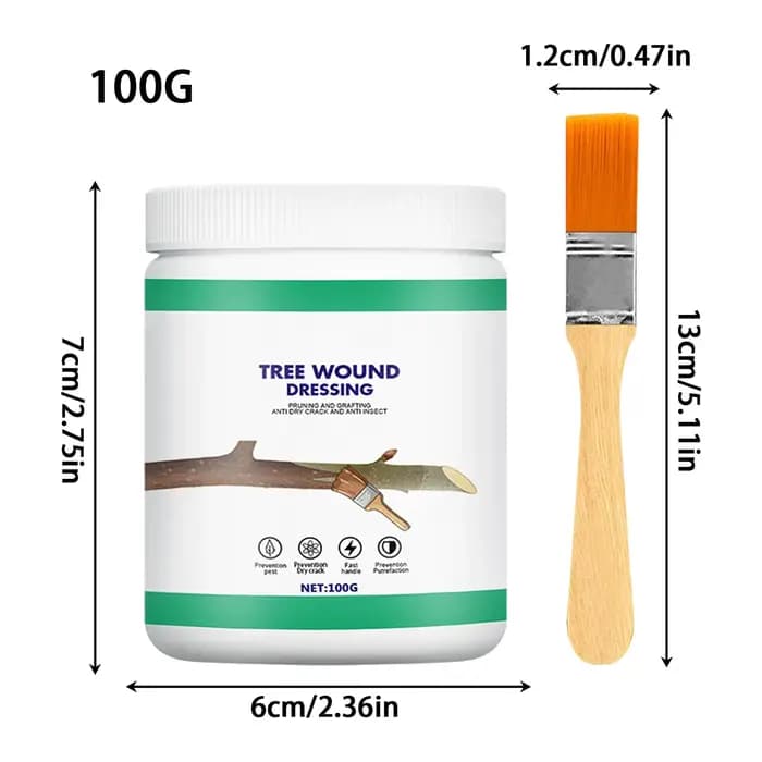 Pommade protectrice naturelle pour plaies d'arbres 100g – Pâte réparatrice pour écorces endommagées