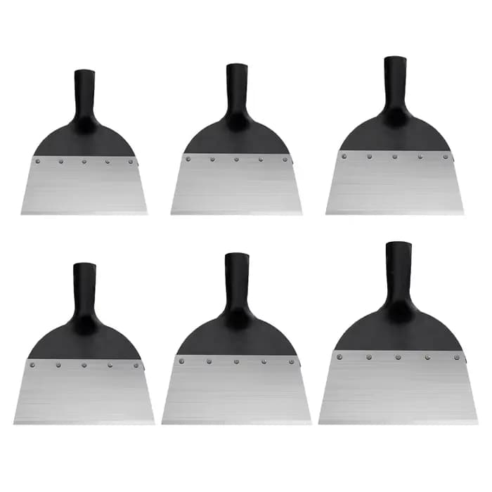 Pelle de désherbage multifonctionnelle en acier à tête plate pour le jardinage