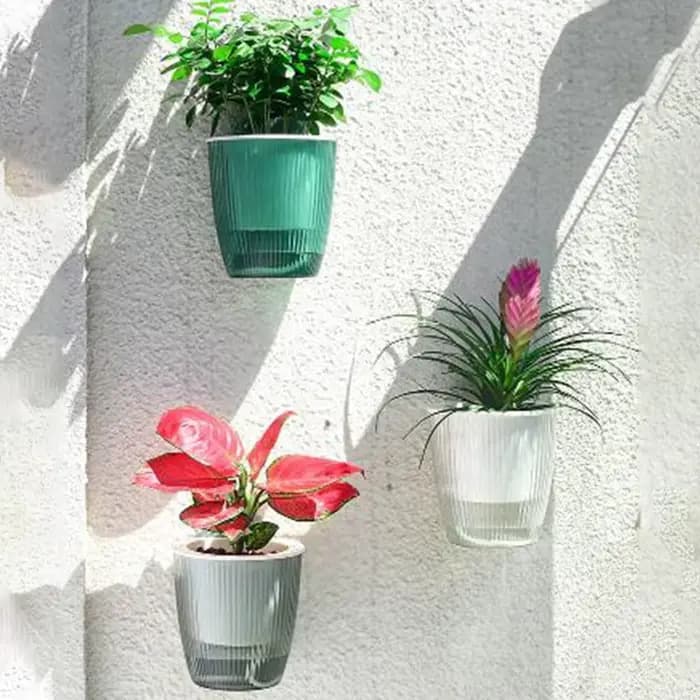 Pot de fleur à arrosage automatique avec trou de Drainage