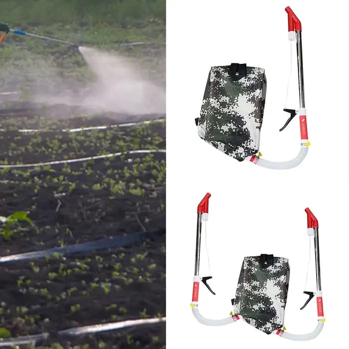 Épandeur d'engrais efficace avec sac à dos
