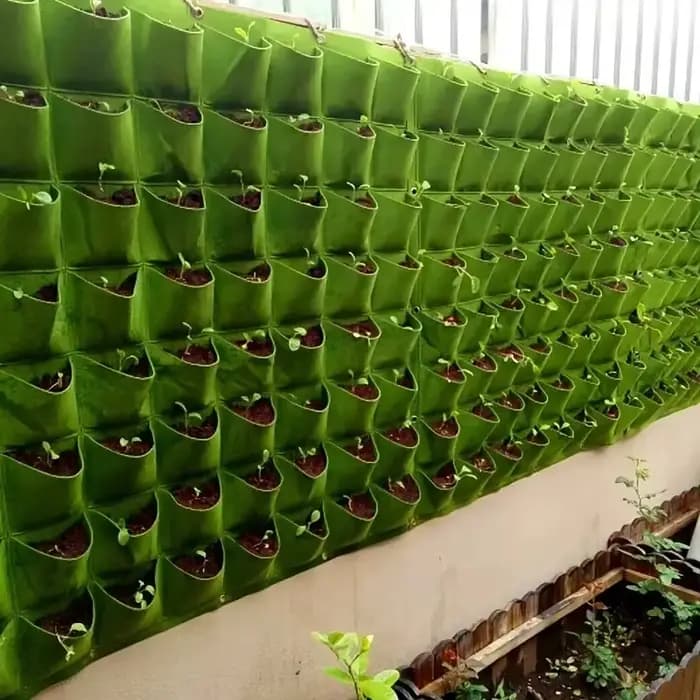 Sacs de plantation en feutre à 12-72 poches pour légumes, fruits et fleurs – Sacs de culture vertica