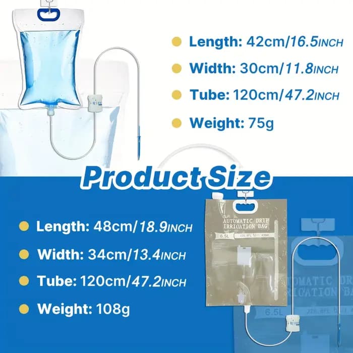 1pc 5.2L/6.5L dispositif d'arrosage automatique plante sac d'arrosage contrôle de l'eau dégoulinant
