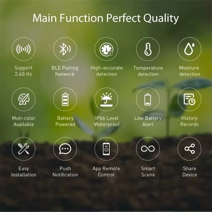 Tuya – capteur de sol intelligent sans fil 3 en 1, moniteur de santé du sol intelligent à énergie solaire pour le jardinage et l'agriculture intelligents