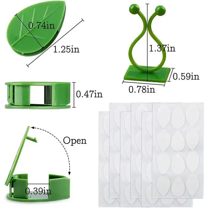 Clips de fixation murale pour plantes grimpantes, 10/30/50 pièces, fixateur de vigne en rotin, croch