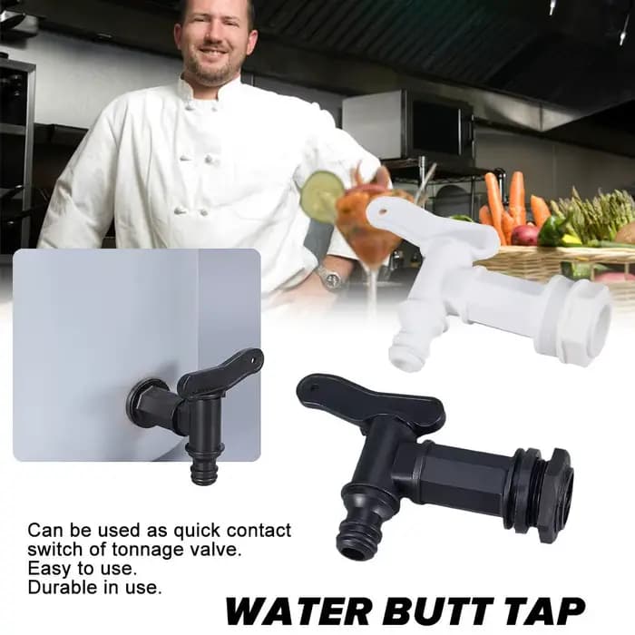 Adaptateur de robinet bout à bout en plastique durable, baril d'eau de jardin, robinet à bec précieu