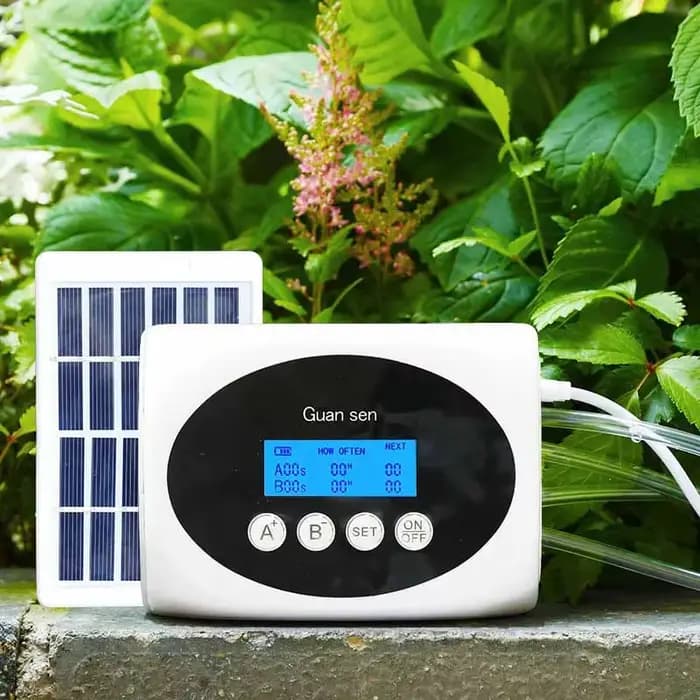 Système d'irrigation goutte-à-goutte Intelligent à Double pompe, minuterie de pompe à eau, énergie s