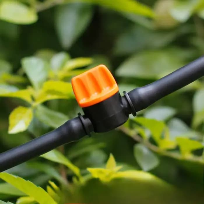 Mini Valve barbelée de 1/4 pouces, connecteurs de robinet de jardin pour tuyau d'irrigation de 4/7mm