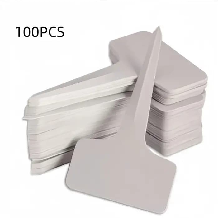 Étiquettes de plantes en plastique PVC blanc