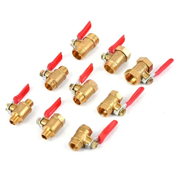 Petit robinet à bille en laiton 1/8 "1/4 en effet 3/8 en effet 1/2 filetage femelle/mâle, joint de a