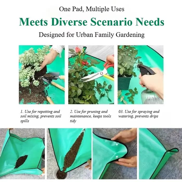 Tapis de jardinage pour le changement de terreau